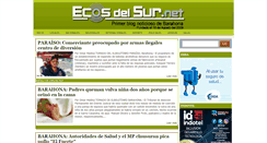 Desktop Screenshot of ecosdelsur.net